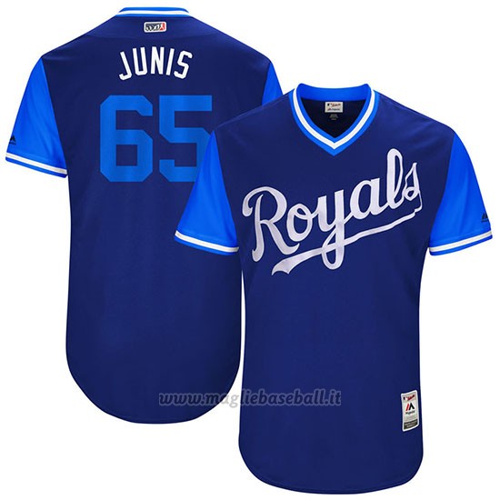 Maglia Baseball Uomo Kansas City Royals 2017 Little League World Series Jake Junis Royal